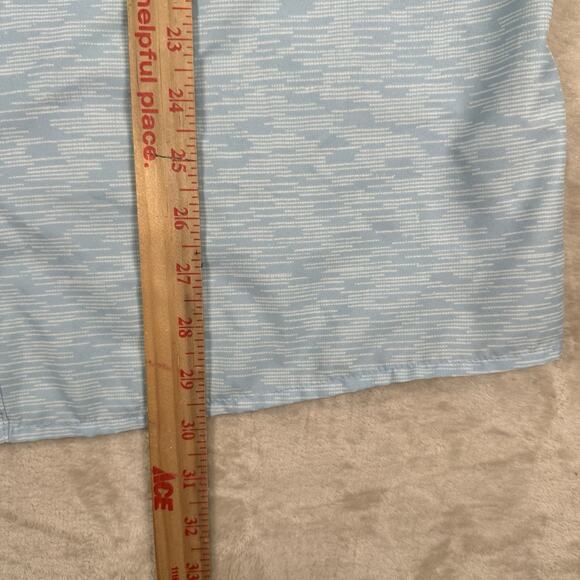 Simms Double Haul Button Up Short Shirt Fishing Pockets UPF 30+ Blue Men's XL - Picture 7 of 8